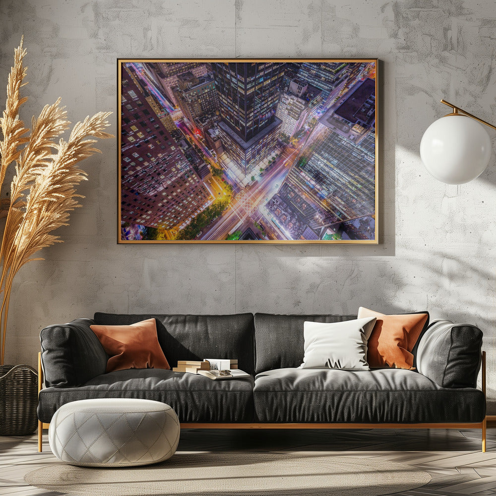 Electrify II - New York City Night Trails Poster