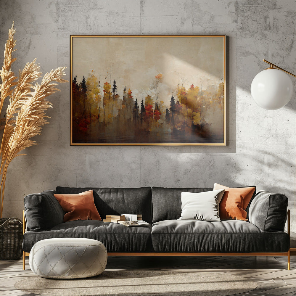 A Forest In Autumn Poster