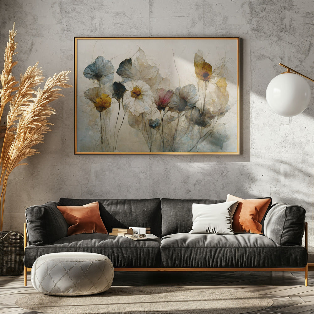 Dry Flower Bouquet Poster