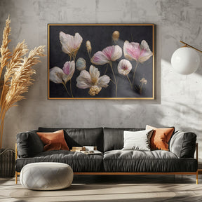 Gentle Pink Dry flowers Poster