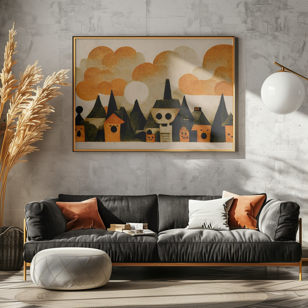 Spooky Wooky Village Poster