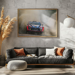 Hyundai WRC Rally Car Poster