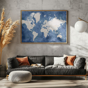 Hudson world map Poster