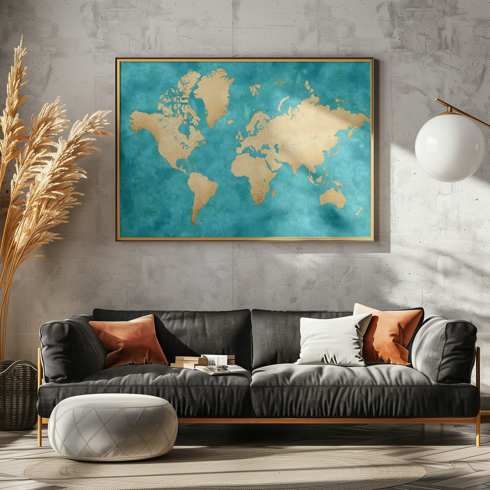 Lexy world map Poster