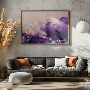 Purple Wild Flowers Poster