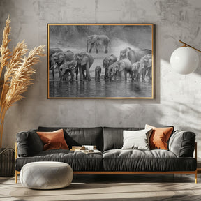 Elephant Family Poster