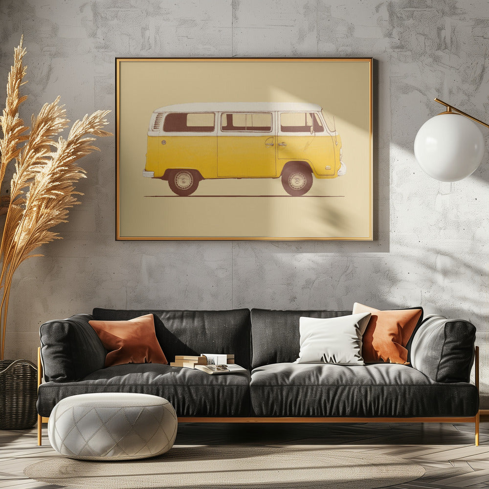 Yellow Van Poster