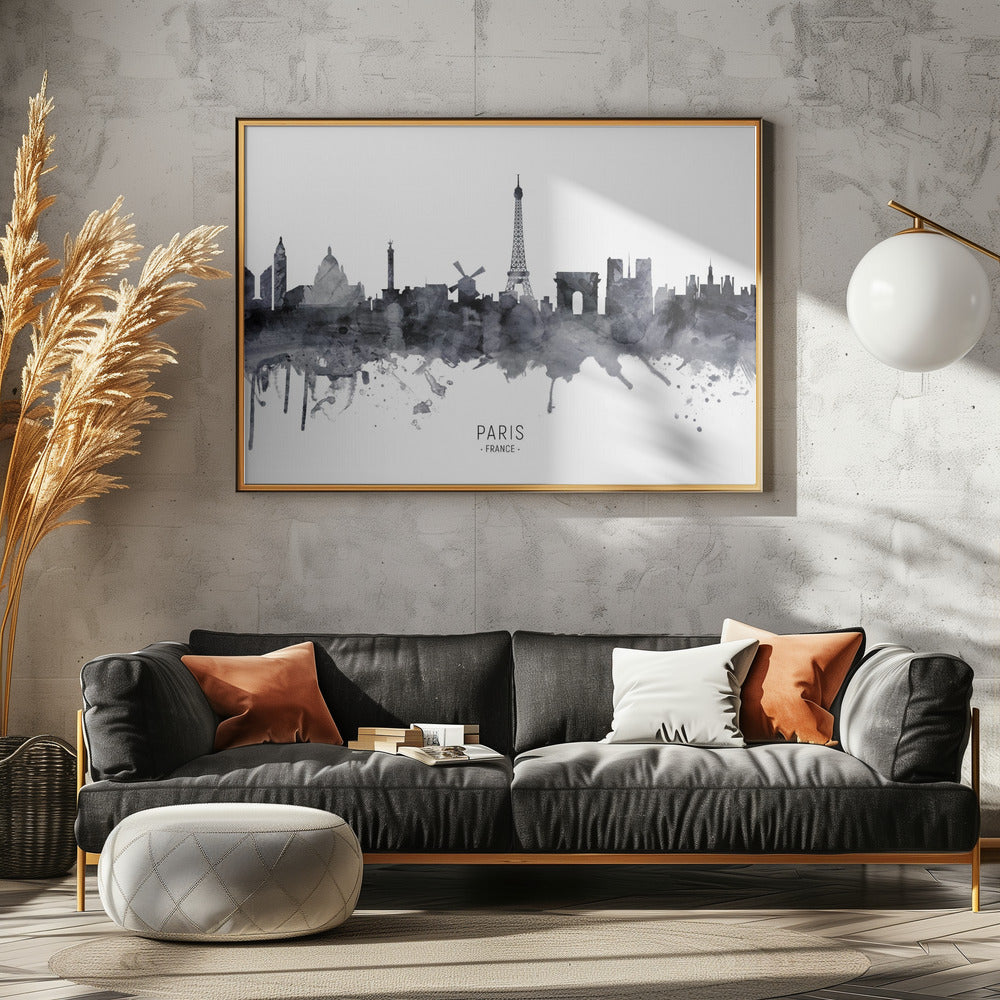 Paris France Skyline Poster