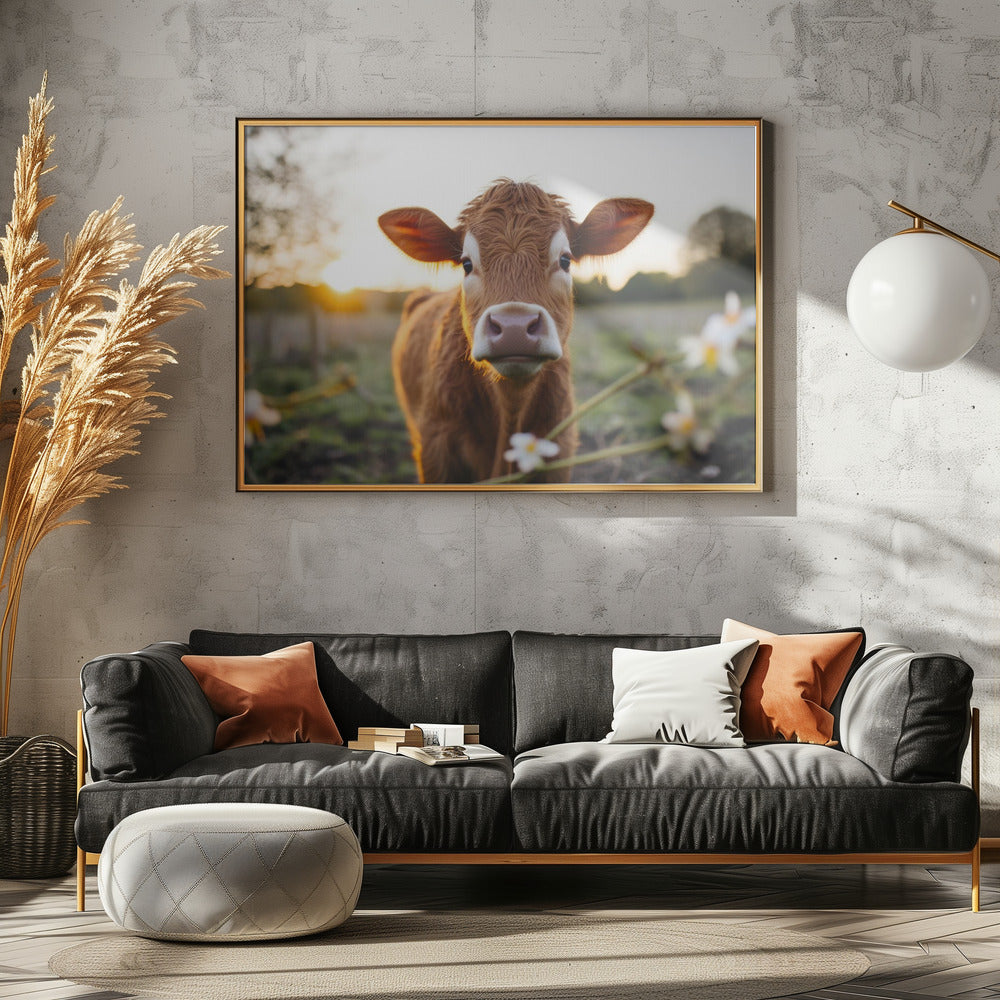 Young Cow Poster