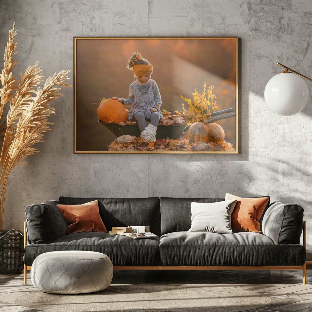 Autumn girl Poster