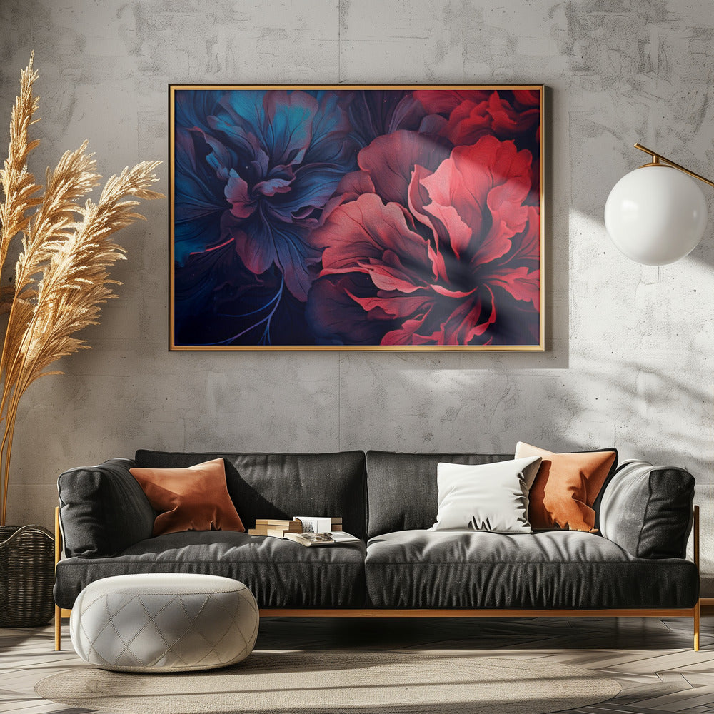 Wavily flowers Poster