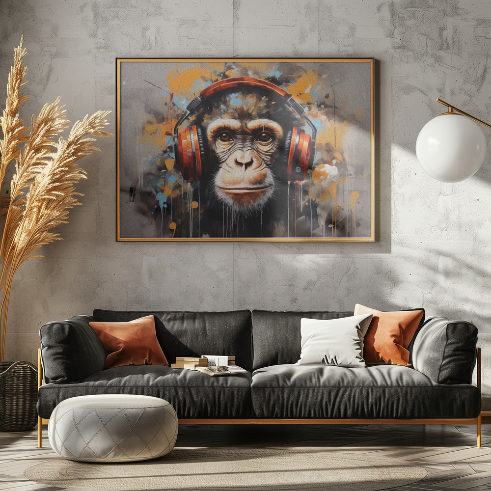 DJ Monkey Poster