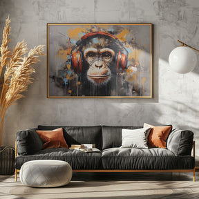 DJ Monkey Poster