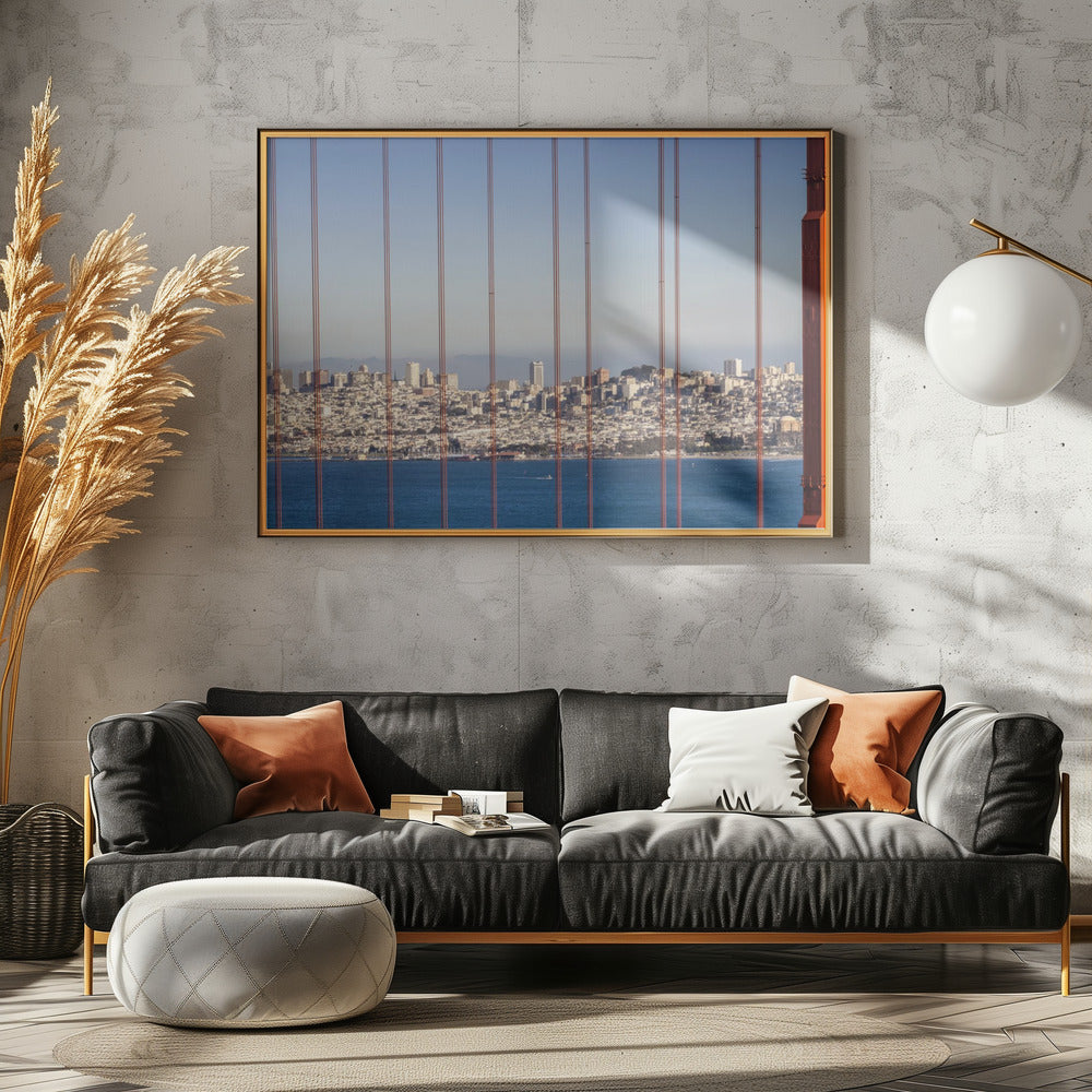 Golden Gate Bridge Panoramic View Poster