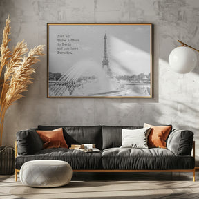 Paradise - Paris Eiffel Tower Poster