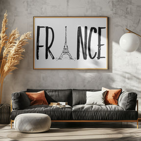 FRANCE Typography Poster