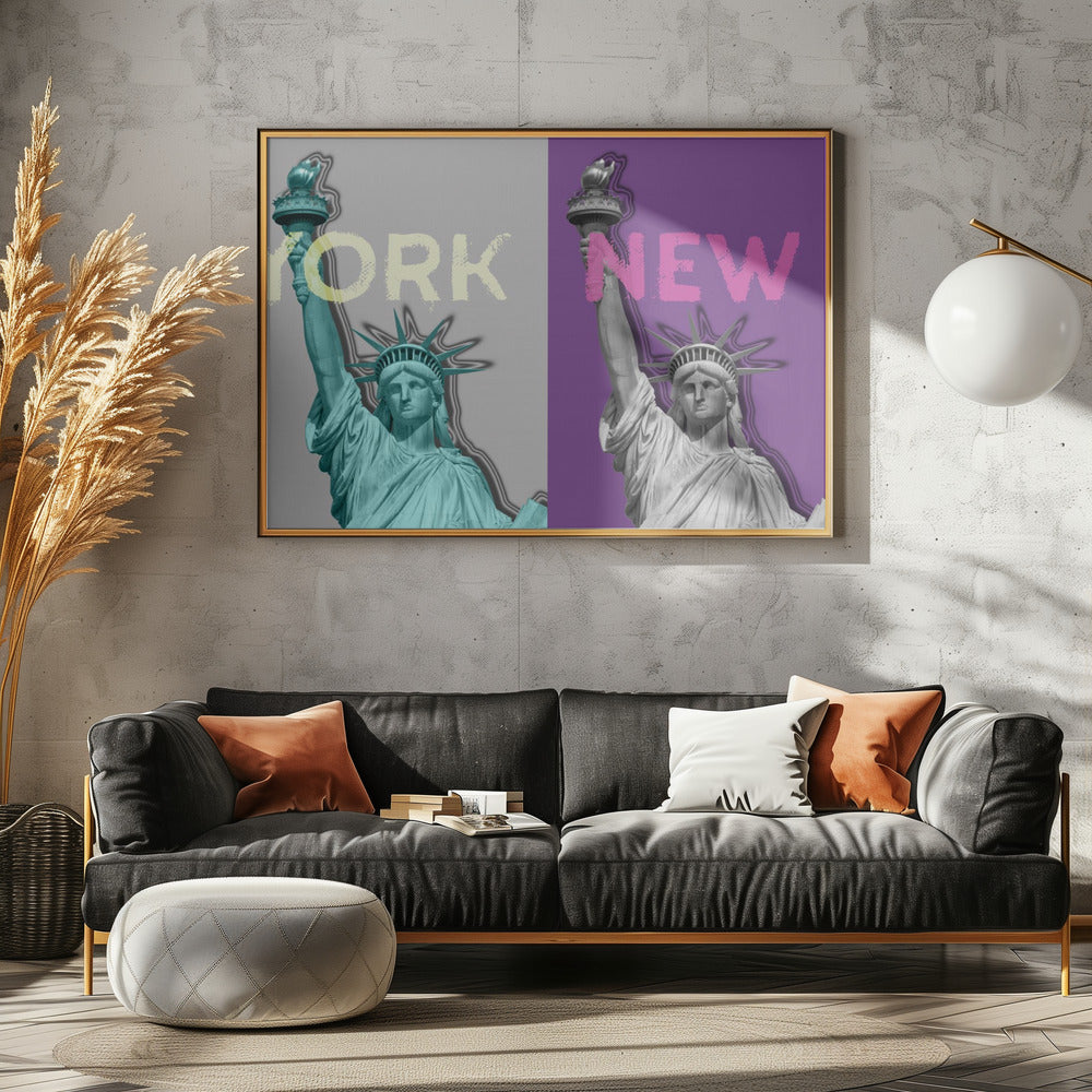 POP ART Statue of Liberty IV Poster