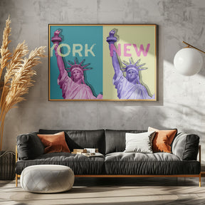 POP ART Statue of Liberty III Poster