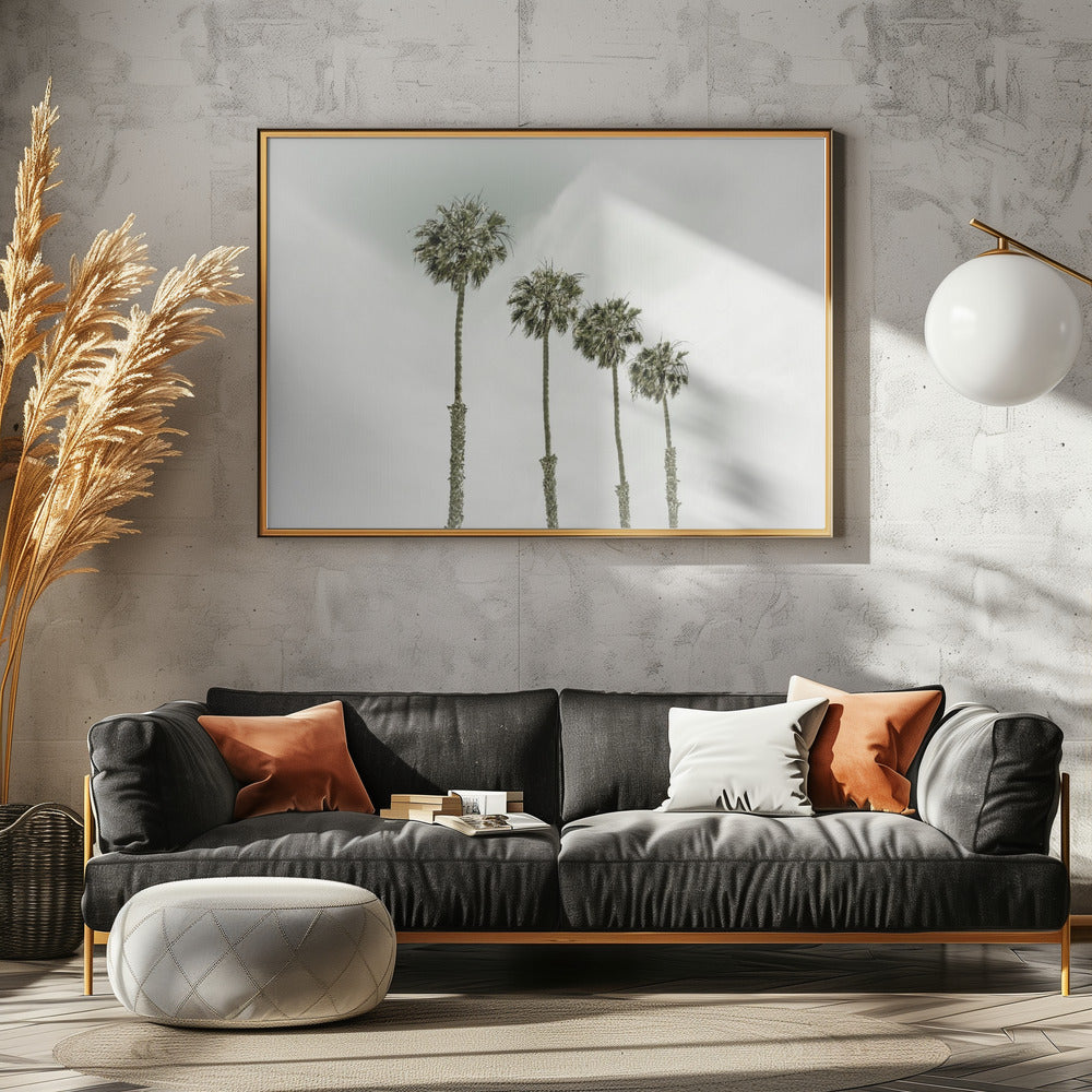 California Palm Trees Poster