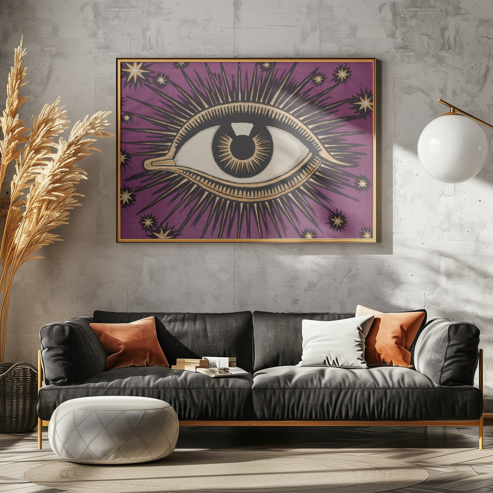 Allseeingeyehpurple Ratio2x3 Poster