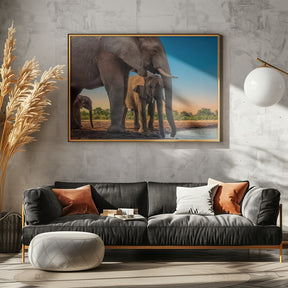 Elephant Family Poster