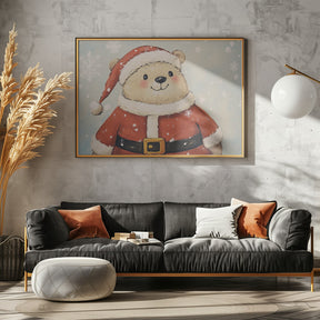 Christmas Bear Poster