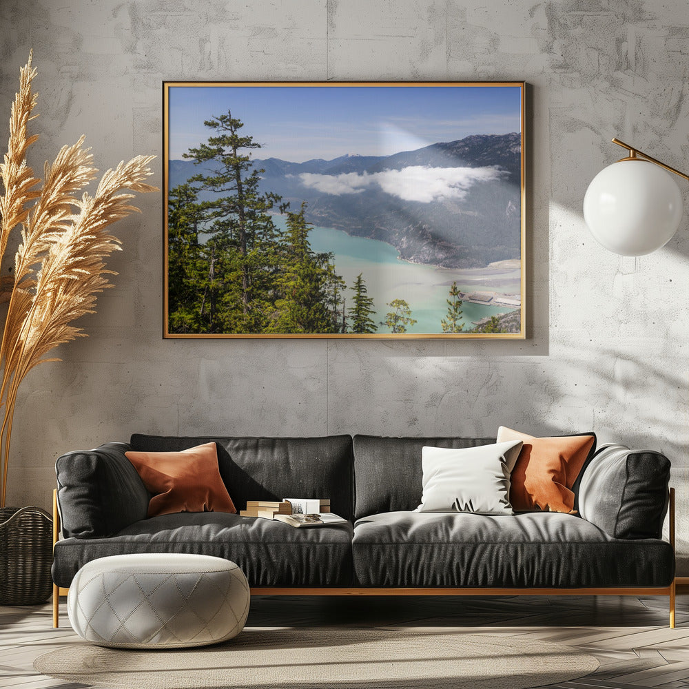 Wonderful Canadian landscape impression of Howe Sound near Squamish Poster