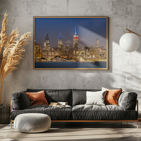 Impressive Midtown Manhattan Skyline with Little Island Poster