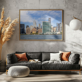 NEW YORK CITY East River Skyline Poster