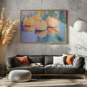 Colorful Pumpkins Poster