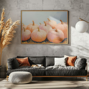 Pastel Pumpkins Poster