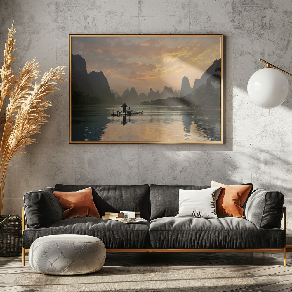 Golden Li River Poster