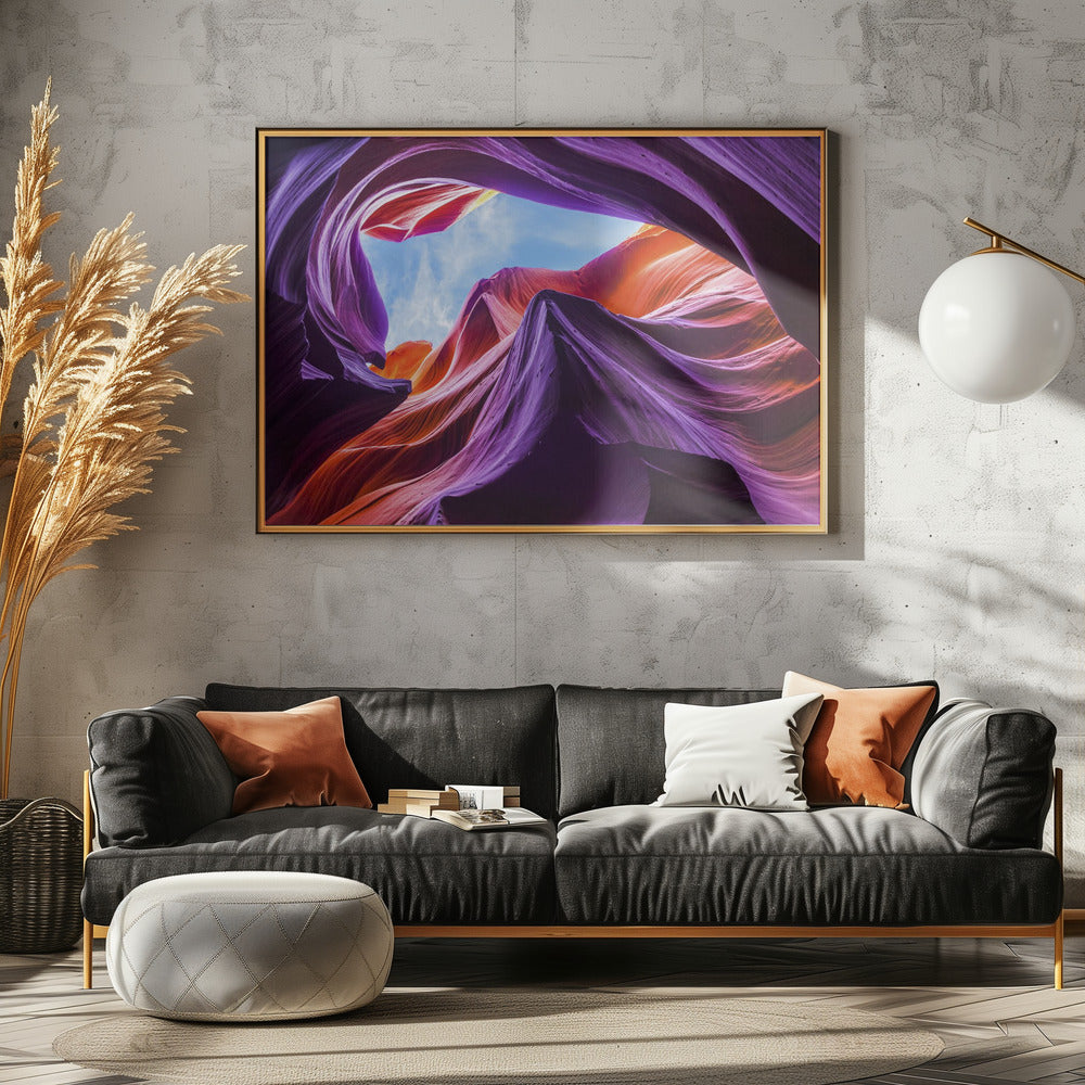 Magical Lower Antelope Canyon Poster