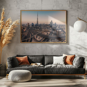 Dubai Skyline Panorama Poster