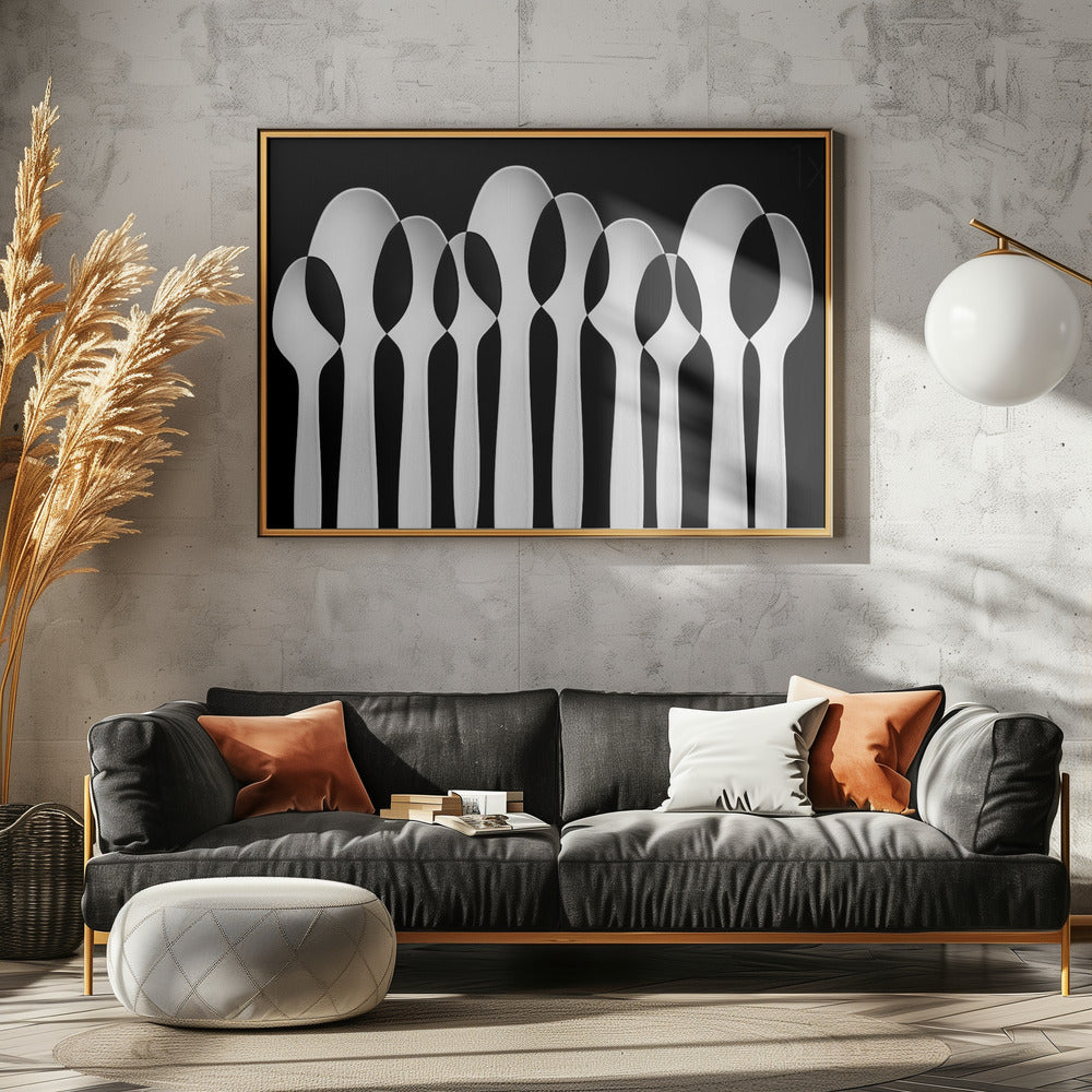 Spoons Abstract:  Forest Poster