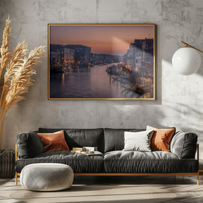 Venice Grand Canal at Sunset Poster