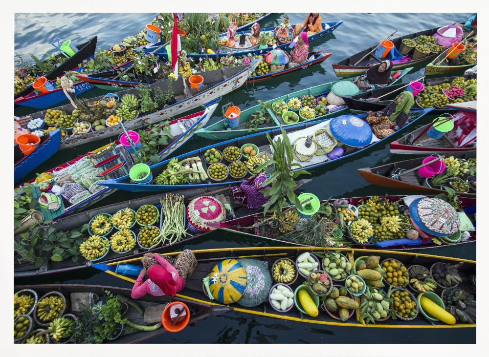 Banjarmasin Floating Market Poster