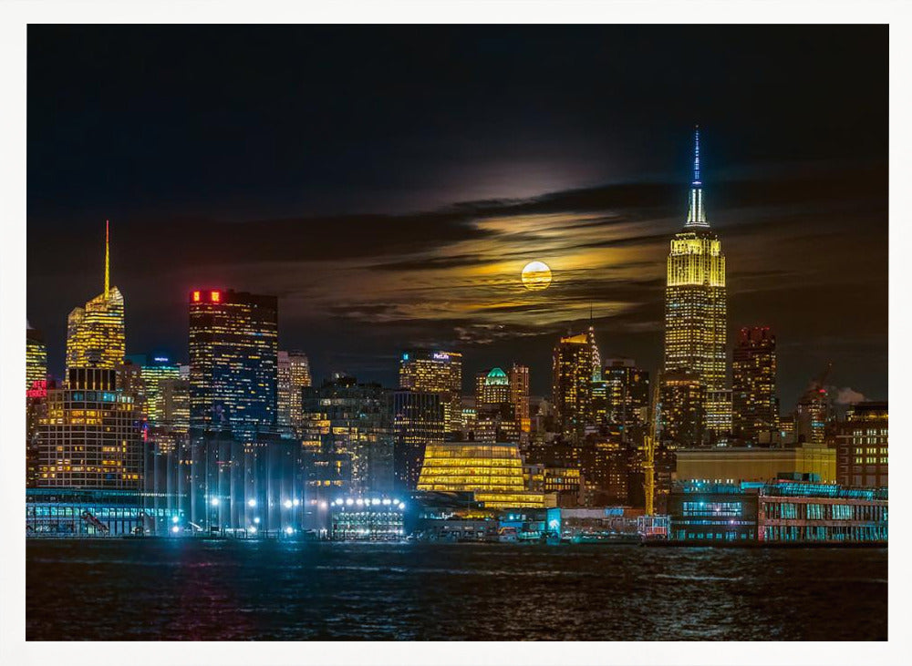 Super Blue Moon 2018, New York City Poster