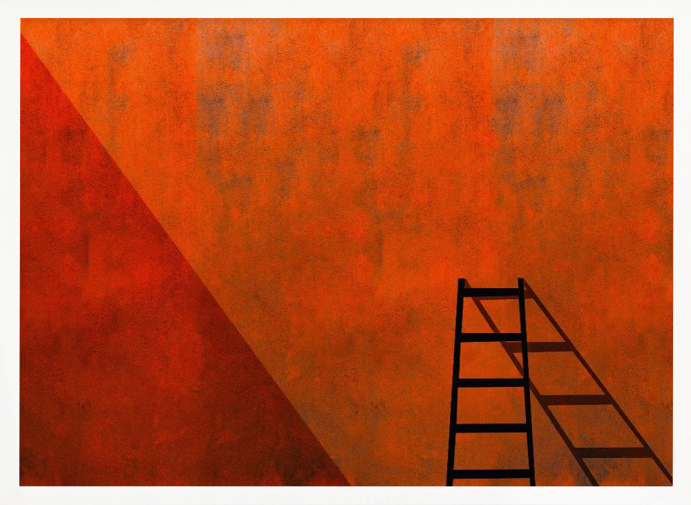 A ladder and its shadow Poster