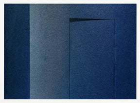 Blue minimalism or a secret door Poster