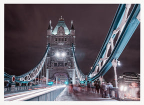 Tower Bridge Night Life Poster