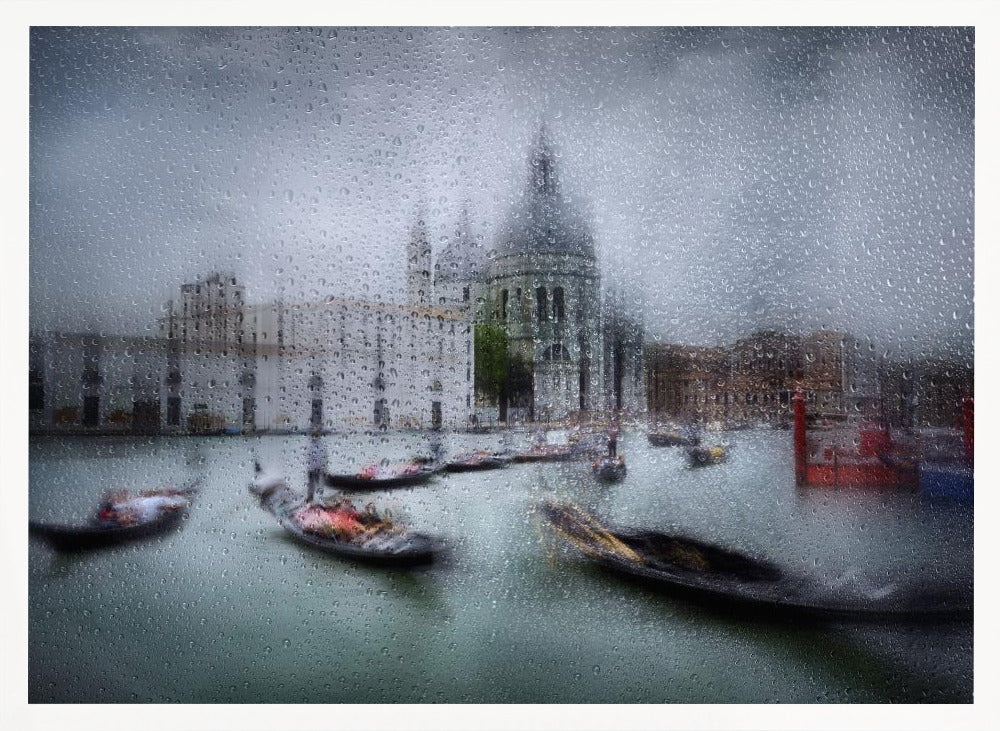 It was raining in Venice Poster