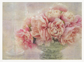 A Posy of Pink Peonies Poster