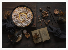 Pumpkin spice ruffled milk pie Poster