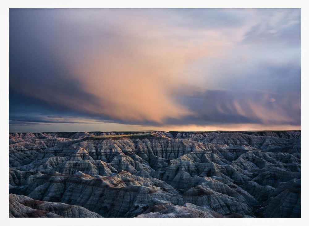 Twilight over Badlands Poster