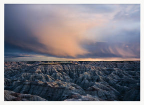 Twilight over Badlands Poster