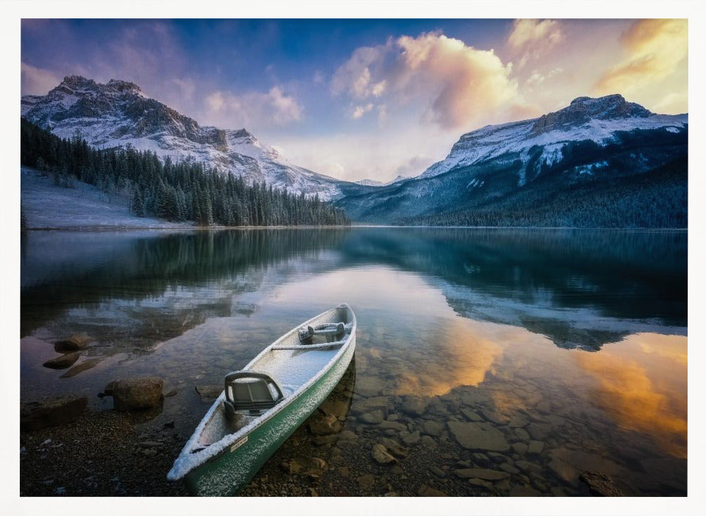 First Snow Emerald Lake Poster