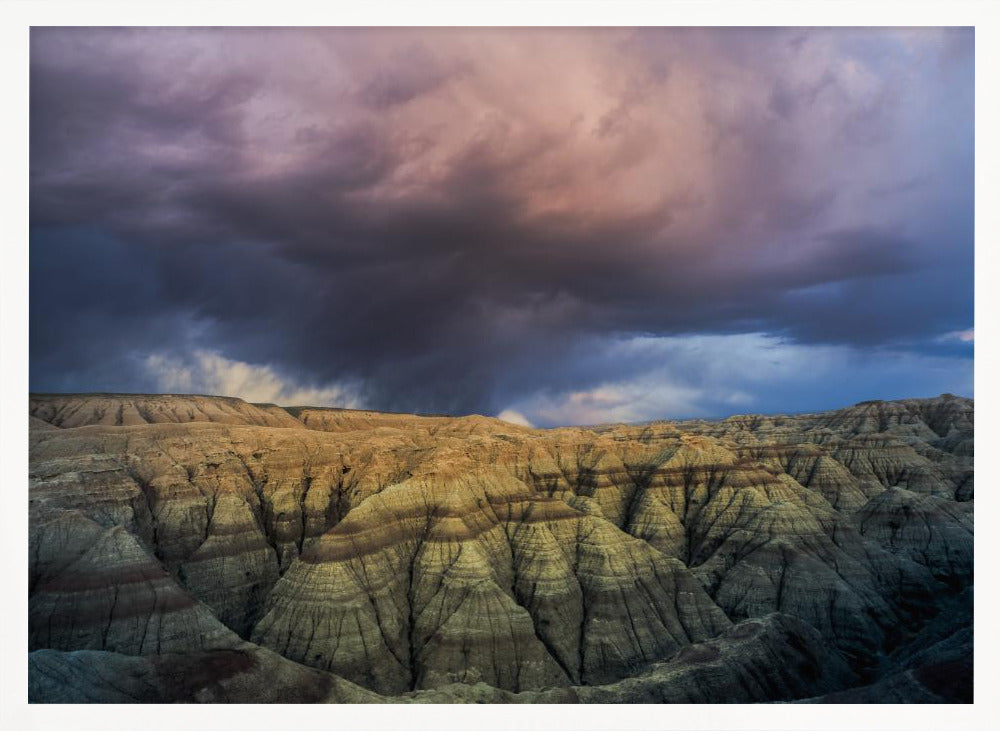 Storm over the Badlands Poster