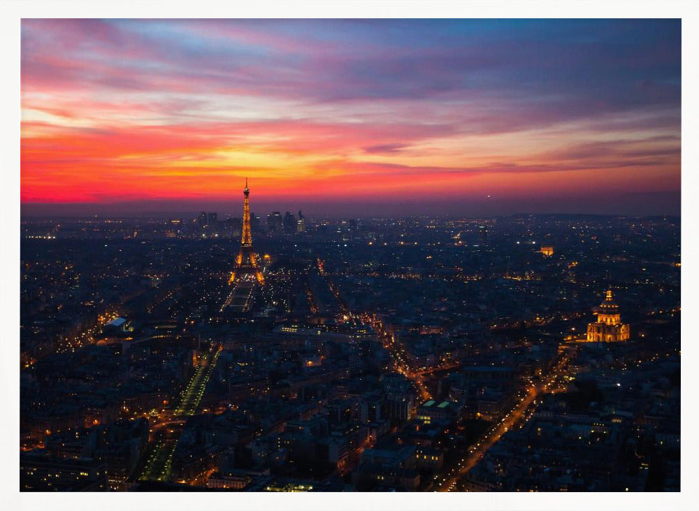 Paris Sunset from Montparnasse Poster