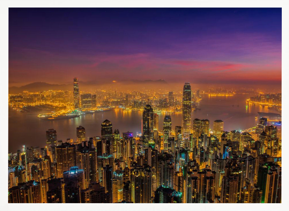 Hong Kong sunrise Poster